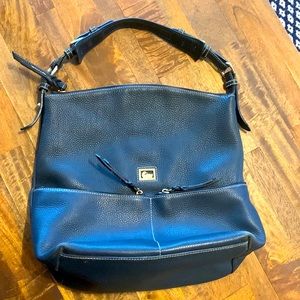 Dooney & Bourke Dillen Large Pocket Sac - Navy - Pebbled Leather - some wear